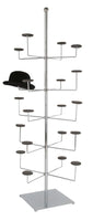 Milinery Display Rack, 5 Tier, Floor Standing, Non-rotating, 14