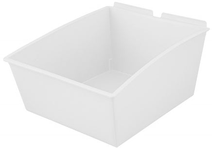 Plastic Slatwall Storage Bins, Popbox "Big", 13.25x 11.25x 6.75