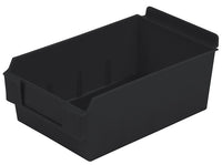 Plastic Slatwall Bins, Shelfbox 200, 8.75 x 5.5 x 3.37