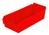 Plastic Slatwall Bins, Shelfbox 300, 12.75x5.5x3.37