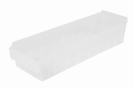 Plastic Slatwall Bins, Shelfbox 400, 16.62x5.5x3.37