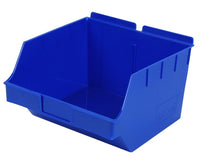 Plastic Slatwall Bins, Storbox "Big" 10.75x11x6.75