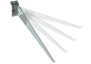 Adj Shelf Bracket W/ Lip, For Slatwall, 14