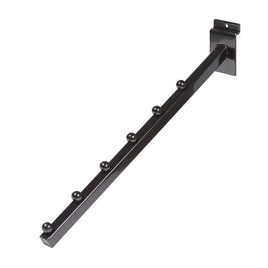 Waterfall, For Slatwall, 16" Sq Tube, W/ 7 Balls, Black