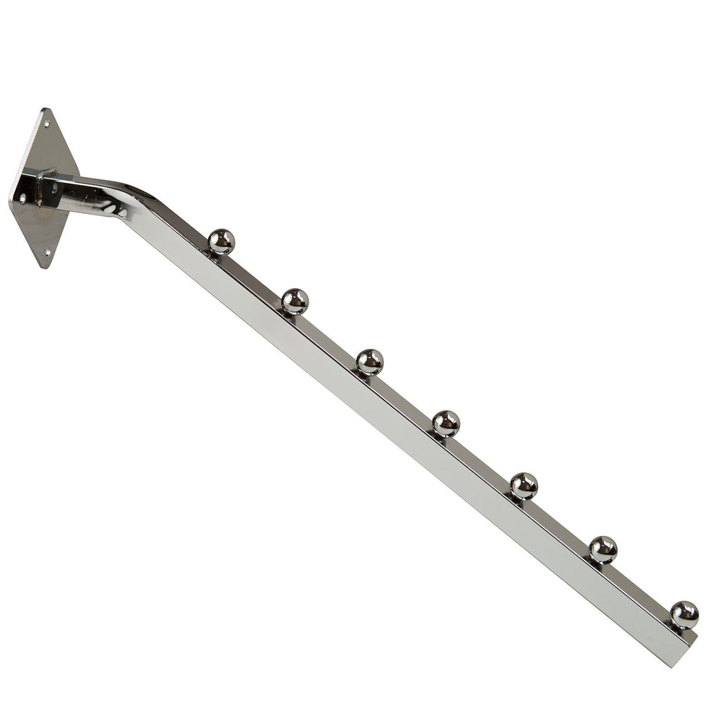 Waterfall, Wallmount, 16" Sq Tube, W/ 7 Balls, Chrome