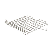 Downslant Wire Shelf for Slatwall with Front Lip, 22-1/2